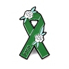 PTSD Awareness Ribbon Enamel Pins JEWB-C048-03D-EB-1