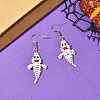 Halloween Glass Seed Bead Dangle Earrings EJEW-MZ00769-02-1