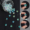 100Pcs Valentine's Day Glass Pendants RGLA-SP0001-67-5