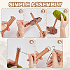 DIY Wooden Yarn Holder Kits TOOL-OC0002-04-4