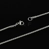 304 Stainless Steel Snake Chain Necklaces X-STAS-S029-09-2