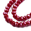 Electroplate Glass Beads Strands EGLA-A034-P1mm-A22-3