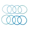 8Pcs Glass Seed Beads Stretch Bracelets for Women BJEW-MZ00264-5