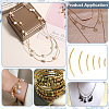 240Pcs 6 Styles Brass Curved Tube Beads KK-PH0012-26-5