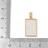 Brass Clear Rhinestone Pendants KK-M002-01G-3