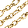 304 Stainless Steel Figaro Chains SA-CBA6E2D-01G-1