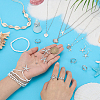 Ocean Theme Brass & 304 Stainless Steel Necklaces & Bracelets & 304 Stainless Steel Earring & Brass Cuff Rings Sets SJEW-PH00007-3