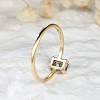 Brass and Moss Agate Finger Rings for Women FS-WGD1EDF-06-4