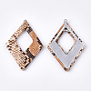 Imitation Leather Big Pendants WOVE-S118-13E-1