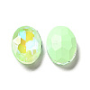Mocha Fluorescent Style Glass Rhinestone Cabochons X-GGLA-M005-01A-214MK-2