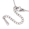 Natural Peridot Chip & Constellation Pendant Necklaces NJEW-JN05084-06-5