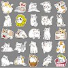 50Pcs Cat PET Waterproof Stickers PW-WG45CF9-01-5