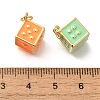 Rack Plating Brass Enamel Pendants KK-M296-04G-3