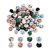 72Pcs 8 Colors Polyester European Beads OPDL-PH0001-09-6