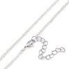 Brass Pendant Necklaces LS-NJEW-P303-01-3