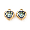 304 Stainless Steel Enamel Pendants STAS-C158-15G-06-1