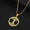 Stainless Steel Pendant Necklaces PW-WG08693-01-3