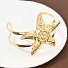 304 Stainless Steel Cuff Bangles for Women BJEW-A049-04E-G-2