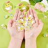 30Pcs 3 Style Transparent Acrylic Enamel Beads OACR-SC0001-13-4