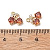 Brass Micro Pave Cubic Zirconia Pendants KK-A259-22G-03-3