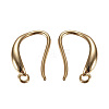 Brass Earring Hooks X-KK-G365-15G-2
