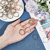 Olycraft 60Pcs 3 Colors Alloy Open Back Bezel Pendants FIND-OC0003-41-3