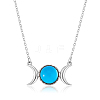 Triple Moon Goddess Cubic Zirconia Pendant Necklace JN1091D-1