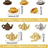 CHGCRAFT 60Pcs 6 Style Alloy Small Handmade Charms Pendants FIND-CA0005-01-2