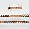 Soldered Brass Coated Iron Curb Chains CH-T002-02R-1