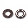 Faux Mink Fur Covered Linking Rings X-WOVE-N009-08B-2