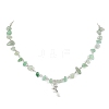 Natural Green Aventurine Chip Beads Necklaces for Women NJEW-JN04804-4