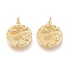 Brass Pendants ZIRC-I044-32G-1