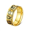 304 Stainless Steel Dog Pattern Finger Rings WGEC5FF-01-3