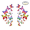 Artificial Plastic Butterfly Decorations DJEW-PH0002-03-1