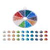 400pcs 10 Colors Glass Beads Strands GLAA-TA0001-21-23