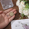 10Pcs Screwable Alloy Transparent Glass Pendants GLAA-CA0001-61-3