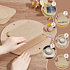 Medium Density Fiberboard (MDF) Portable Clay Wedging Board with Built AJEW-PH0006-65C-3
