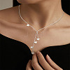 1Pc Stainless Steel Heart Bid Necklaces for Women NJEW-LP0003-22A-1