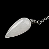 Natural Quartz Crystal Bullet Charm G-Q1002-07P-10-3