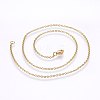 304 Stainless Steel Cable Chains Necklaces MAK-L015-34A-2