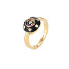 Adjustable Brass Micro Pave Colorful Cubic Zirconia Finger Rings RJEW-S044-160-NF-4
