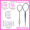 1Bag Plastic Hair Braiding Tool FIND-PA0001-60-2