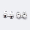 925 Sterling Silver Bead Tips Knot Covers X-STER-K167-001S-1