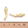 304 Stainless Steel Textured Hot Pepper Links/Cennector Charms STAS-T067-86G-3