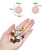 120Pcs 12 Colors Golden Plated Alloy Charms ENAM-SZ0001-64F-6