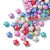 200Pcs Opaque Acrylic Beads TACR-FS0001-50-3