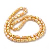 Electroplate Glass Beads Strands EGLA-D030-06D-2