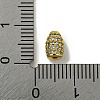 Brass Micro Pave Cubic Zirconia Beads KK-G493-25C-G-3