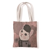 Cat Pattern Canvas Women's Tote Bags PW-WGA189E-07-1