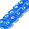 Handmade Evil Eye Lampwork Beads Strands LAMP-G154-02B-1